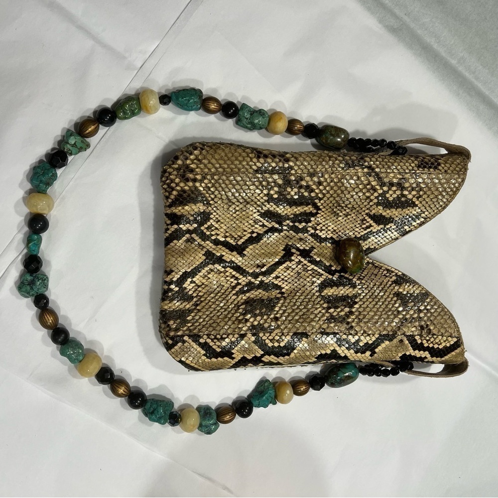 New Mini Western Cowboy Python Boot Bag - image 5